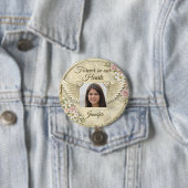 Personalized In Memorial Photo Template Button (Beispiel)