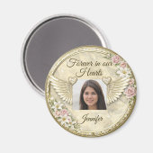 Personalized In Memorial Photo Template Magnet (Vorderseite/Rückseite)