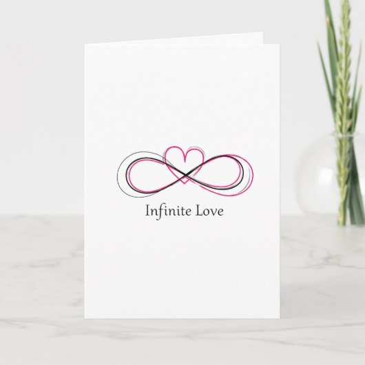 Personalized Infinite Love 1 Valentine Card Karte (Vorderseite)