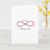 Personalized Infinite Love 1 Valentine Card Karte (Gelbe Blume)