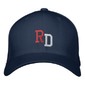 Personalized Initial Baseball Cap - Embroidered Bestickte Baseballkappe (Vorderseite)