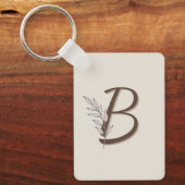 Personalized Initial Branch Keychain | Custom Key Schlüsselanhänger (Vorderseite)