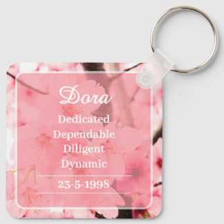 Personalized Initial Name Traits Keychain Gift Schlüsselanhänger