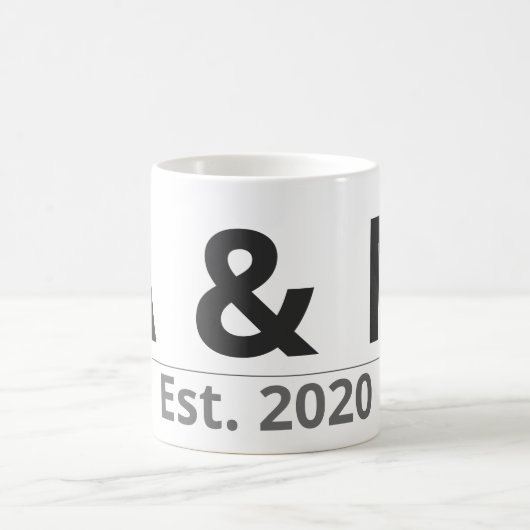 Personalized Initials Mug – Custom Letters & Year  Kaffeetasse (Mittel)