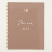 Personalized Initials Planner - Minimalist Coffee  Planer (Vorderseite)