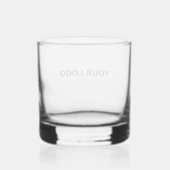 Personalized Inline Logo and Text Simple Glasses Whiskyglas (Rückseite)
