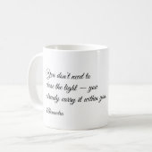Personalized Inspirational Quote Mug Kaffeetasse (Vorderseite Links)