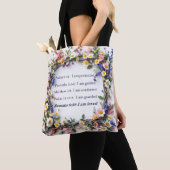 Personalized Inspirational Tote with wildflowers Tasche (Von Nahem)