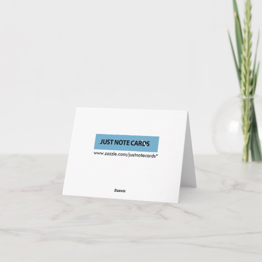 Personalized Interview Photo Thank You Note Cards Dankeskarte (Rückseite)