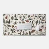 Personalized Intricate Floral Vine Workspace Schreibtischunterlage (Tastatur & Maus)