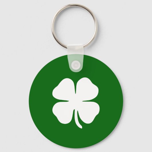Personalized Irish Green Shamrock Schlüsselanhänger (Vorderseite)