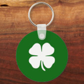 Personalized Irish Green Shamrock Schlüsselanhänger (Vorderseite)