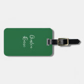 Personalized Italian Flag Luggage Tags Gepäckanhänger (Vorderseite horizontal)