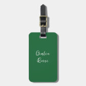 Personalized Italian Flag Luggage Tags Gepäckanhänger (Vorderseite vertikal)