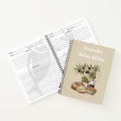 Personalized Italian Kitchen Rustic Bread Recipe Notizblock (Innenseite)