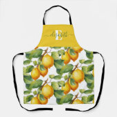 Personalized Italian Yellow Lemons Cooking Schürze (Vorderseite)