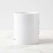 Personalized January Birth Month Flower Jumbo-Tasse (Vorderseite)