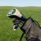 Personalized Jasper Groomsman Crest Green & Ivory Golf Headcover (In SItu)