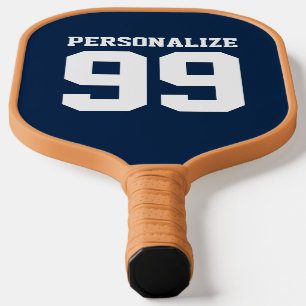 Personalized jersey number custom color design pickleball schläger