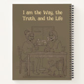 Personalized Jesus Sepia Luxury Journal Notizblock (Rückseite)