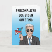 Personalized Joe Biden Greeting Card Karte (Vorderseite)