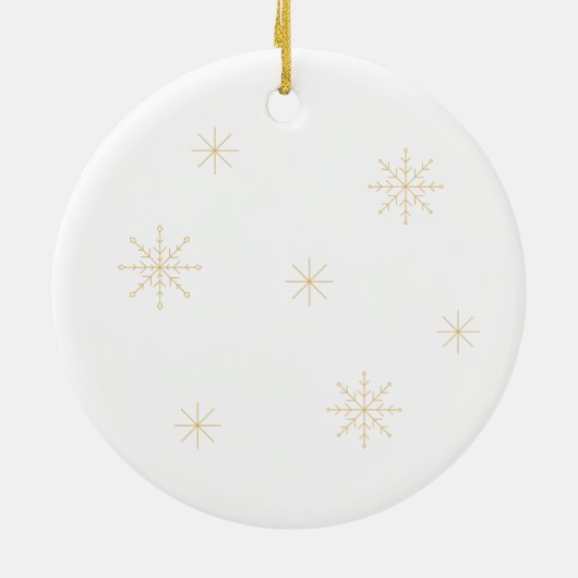 Personalized Joy Christmas Photo Keramik Ornament (Hinten)