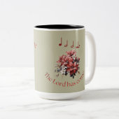 Personalized "Joy To The World" Hymn Zweifarbige Tasse (VorderseiteRechts)