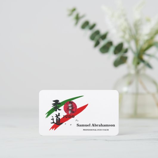 Personalized Judo instructor - Karte (Stehend Vorderseite)