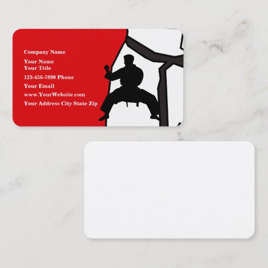 Personalized Judo instructor - Karte (Vorne/Hinten)