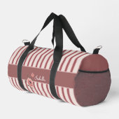 Personalized June Birth Flower Duffle Bag (Rechte Ecke)