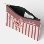 Personalized June Birth Flower Zubehörtasche (Offen)