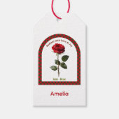 Personalized June Birth Month Flower Geschenkanhänger (Vorderseite)