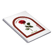 Personalized June Birth Month Flower Notebook Notizblock (Rechte Seite)