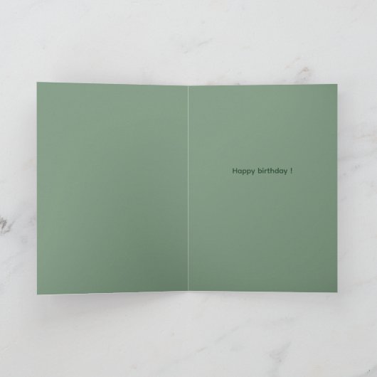 Personalized Jungle Animals Birthday Card Karte (Innenseite)