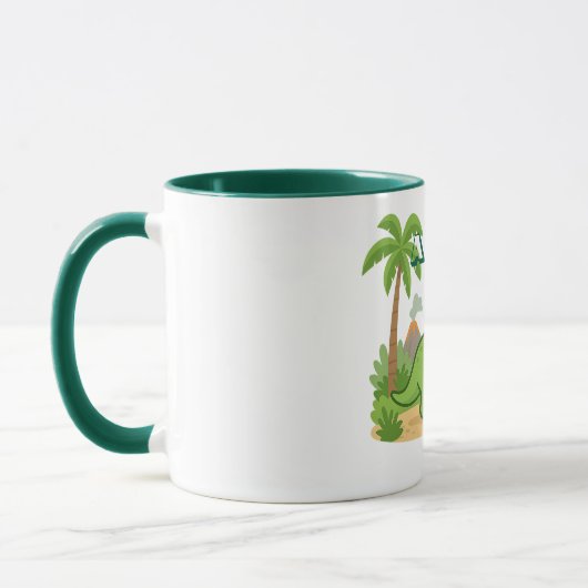 Personalized Jungle Dinosaur Mug for Kids Tasse (Links)