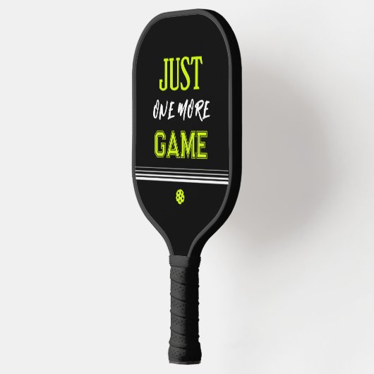 Personalized Just One More Game Funny Pickleball Schläger (Links)