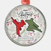 Personalized Karate Christmas Ornament Keepsake (Vorne)