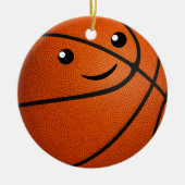 Personalized Kawaii Girls Basketball Keramik Ornament (Vorne)