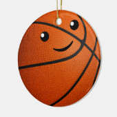 Personalized Kawaii Girls Basketball Keramik Ornament (Links)