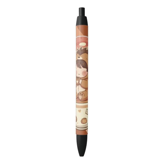 Personalized Kawaii Hedgehog Ink Pen Kugelschreiber (Vorderseite Vertikal)
