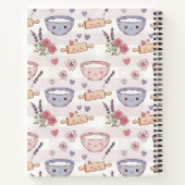 Personalized Kawaii Recipe Heart Keepsake Recipe Notizblock (Rückseite)