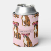 Personalized Kawaii Trendy Boxer Dog Dosenkühler (Kanne Vorderseite)