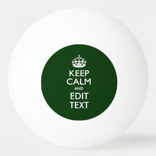 Personalized KEEP CALM AND Edit Text Tischtennisball