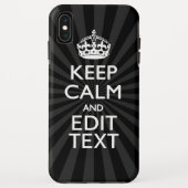 Personalized KEEP CALM and your text Creative Case-Mate iPhone Hülle (Rückseite)