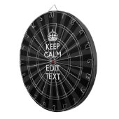 Personalized KEEP CALM and your text Creative Dartscheibe (Vorderseite rechts)