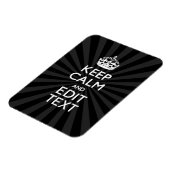 Personalized KEEP CALM and your text Creative Magnet (Linke Seite)