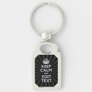 Personalized KEEP CALM and your text Creative Schlüsselanhänger