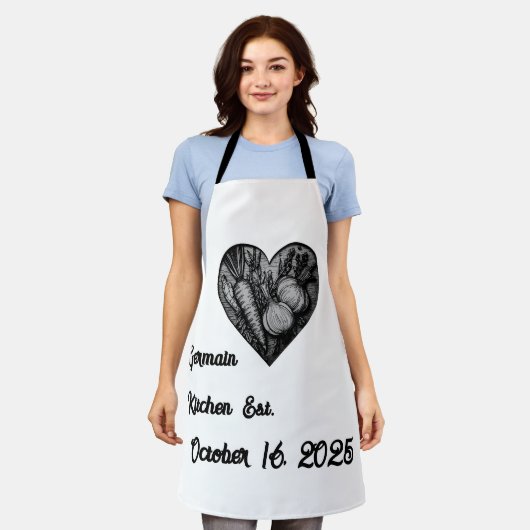 Personalized Keepsake Schürze (Getragen)