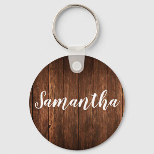 Personalized Key Chain Barn Wood Country Rustic Schlüsselanhänger
