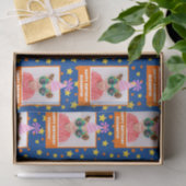 Personalized Kid Photo Happy Birthday w/ Pink Hat Seidenpapier (Geschenk)